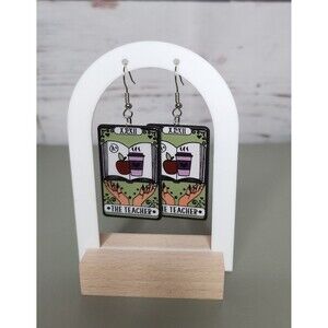 The teacher tarot card style Earrings